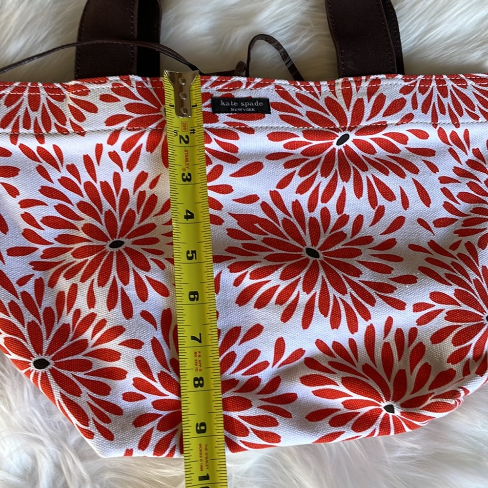 Kate Spade ♠️ floral canvas tote EUC - Picture 7 of 8